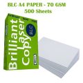BLC A4 Printer Paper 70G – 100 Sheets Pack | Premium White Copy Paper | Smooth Printing for Office, School & Home Use. 