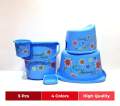 BATH ROOM SET 5 PCS PLASTIC BEAUTY BATH SET. 