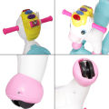Rocking Horse Fun 2 in 1 Ride-ON Toy Fun Play For Toddlers Comes With Flashing Light & Melody Music, Pony Ride On With 4 Wheels Has Storage Under The Seat, Suitable For All Children For Outdoor or Indoor Ride, Best Gift For Baby Boy or Girl. 
