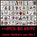 【Good-Love Store】Fashion 1 Sheet Black Leopard Tattoo Decal Women Men Body Art Temporary Tattoo Sticker Design Lover's Gift. 