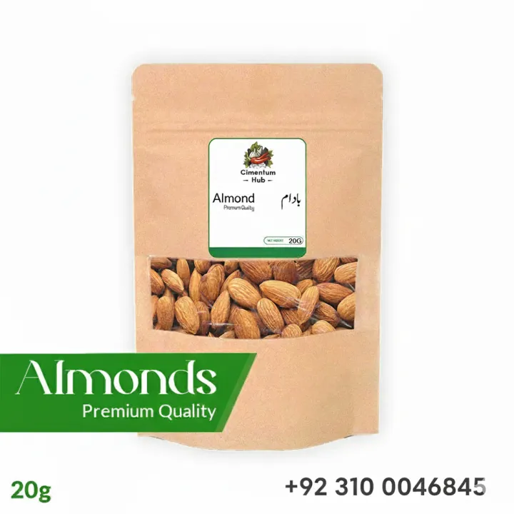 Badaam Giri American Almond Without Shell 20g – Premium Quality, Fresh ...