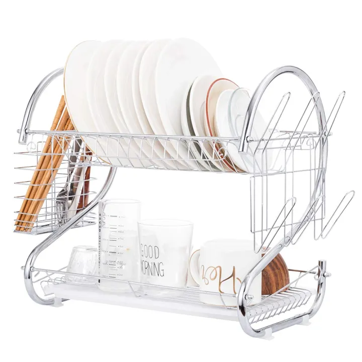 Matte%20Black%20S%20Shape%20Double%20Decker%20Dishrack%20Plate%20Dish%20Spoon%20Fork%20Bowl%20Cup%20Drainer%20Rack%20Kitchen%20Organizer%20With%20Glass%20&%20Cutlery%20Holder%20-%20Image%208