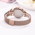 Fopul mall WaterProof luxury ladies magnetic Rose Gold watch Elegant Female Bracelet Watches For Girls Luxury Stylish Watch. 