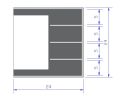 Bathroom Mirror or Cabinet With Open Shelves for Decor Customizable. 