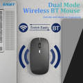 EAGET Wireless Bluetooth Mouse, Dual Mode Connectivity (Bluetooth 5.0 & 2.4G USB) Computer Mouse, Sleek, Portable, Compact Design. 