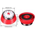 60 Minutes Mechanical Timer-Magnetic Visual Countdown Timer with Alarm for Kitchen Cooking Baking Sports Kids(Red). 