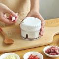 Mini Garlic Chopper Speedy Turbo Manual Chopper, Garlic Slicer-Meat, Vegetable and Fruit Cutter Household Machine Minced Hand Pull Grinder Grill. 