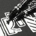 Electroplating Mirror Silver Marker Paint Pen Chrome-plated Metal Waterproof Tire Ceramic Touch-up Paint Pens 1mm/3mm Nib 1Pcs. 