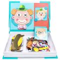 Crazy Face Clown - Magnetic Jigsaw Puzzle Game Book. 