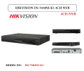 HIKVISION DS-7604NI-K1 4CH NVR. 