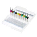 10pcs Tungsten Carbide Micro Drill Bits Set Engraving Tools Circuit Board 0.3mm+0.4mm+0.5mm+0.6m. 