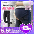 🇲🇾 DESINCE Maternity Jeans Pregnancy Long Pants Woman Denim Elastic Seluar Perempuan Mengandung WP 075. 