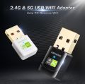 5G Dual-band 600Mbps drive-free WIFI wireless network card USB Ethernet PC adapter wifi LAN receiver. 