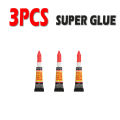 BataBata 3-12pcs Liquid Super Glue Wood Rubber Metal Glass Cyanoacrylate Adhesive Stationery Store Nail Gel 502 Instant Strong Bond Leath. 