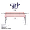 1 Pc Kitchen Stack up shelf for kitchen cabinets ,Stack up Shelf, Kitchen Organizer , Space-Saving Shelf, Pantry Organizer. 