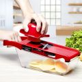 10 in 1 Mandoline Slicer Vegetable Cutter with Stainless Steel Blade Manual Potato Peeler Carrot Cheese Grater Dicer Kitchen Tool. 
