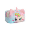 3 Color Unicorn Pen Bag Girl Kawaii Plush Unicorn Makeup Bag Plush Makeup Bag for Makeup Storage Travel Organization School Essentials Students' Pen Storage Gift For Girls. 