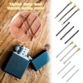 3Pcs For Zippo Zorro Etc Lighter Repair Kit Flints Thimble Spring Movement Screws Base Kerosene Lighter Replacement Lots Tool. 