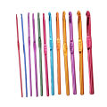 12/14Pcs Colorful Aluminum Weave Crochet Hooks Knitting Needles 2-10mm Kit Craft. 