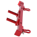 For 1/12 MN128 Shepherd Remote Control Car Replacement Parts Accessories 6061 Aluminum Upgrade Rear Bumper Bumper Guard Red. 
