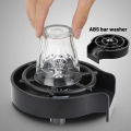 Automatic Cup Washer Rinser , Cup bottle washer with High pressure , Instant high speed washing , Automatic Faucet Glass Cup washer Tool Kitchen Sink Accessories , auto Tap Glass Rinser for Kitchen Sinks. 