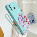 Casing Huawei y6p 2020 phone case softcase liquid silicone protector smooth shockproof bumper cover new design comic flower cartoon ytyhh01. 