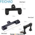 Double Tripod Adapter Mount Bracket Bridge Expansion for GoPro Hero 10 9 5 YI Eken Action Camera Selfie Flash Light Holder Mount. 