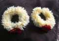 artificial gajray for hand artificial gajray for hand whiteartifical flowers kangan for wedding Jewellery Reuseable White with Red Flower Artificial Hand Gajra / Bangles artificial kangan for girls 2 pic. 