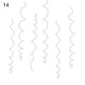 1 Set Party Ribbon Eye-catching Waterproof PVC Decorative Ceiling Hanging Swirl Ribbon for Home. 