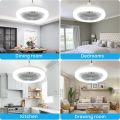 Ceiling Fan - Socket Fan with Light & Remote Control - Ceiling Fan with Light - Kitchen Fan - 10-Inch Socket Ceiling Fan with 3 Speed & Dimmable 3 Light Color - Mini Ceiling Fans for Kitchen, Bathroom, Store Room - 360° Rotating Ceiling Fan Light Combo. 