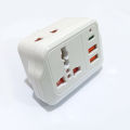 High Quality 5 in 1 Travel Extension Board Socket with Type C and @ USB Ports & Round pins | 2 AC Outlet Power Strip Multiprise 1 Convert 5 Extension Eu Power Plug Adapter For Home. 