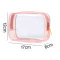 "Transparent Cosmetics Pouch | Convenient Travel Makeup Bag with Waterproof Protection". 