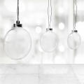Indoor Christmas Tree Decor Plastic Ball Ornaments Clear Plastic Christmas Balls Oval Christmas Decorations Transparent Disc Ornaments. 