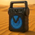 Sixonic KTS 1706 Portable Bluetooth Speaker Solar Rechargeable with LED Torch USB Memory Card Supported Super Loud Solar Woofer Mp3 Speaker. 