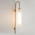 Luxe Wall Lamp - Modern Unique Decorative Indoors Bedrooms Wall Mounted Premium Quality Luxury Fancy Styled Restaurant Office Lawns Decoration Brass Body Multi Purpose Bedside Decor Wall Light. 