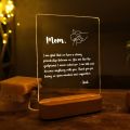 Personalized Night Light as Mothers Day Gift -Present for Mother - Unique Mom Gift - Mom Gift Ideas - Best Mom Ever - Mom Birthday Gifts. 