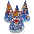 Doraemon Birthday Caps - Standard - Party Caps - Blue - Unisex - Doraemon Theme - Pack Of 10. 