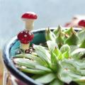 NYT 20 Pcs Miniature Mushroom Craft Garden Pot Ornament Gardening Diy Mini Decor. 