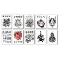 men tattoo small magic vampire tattoo hand rose tattoo face mouth waterproof temporary tatoo for boys body art stickers black. 