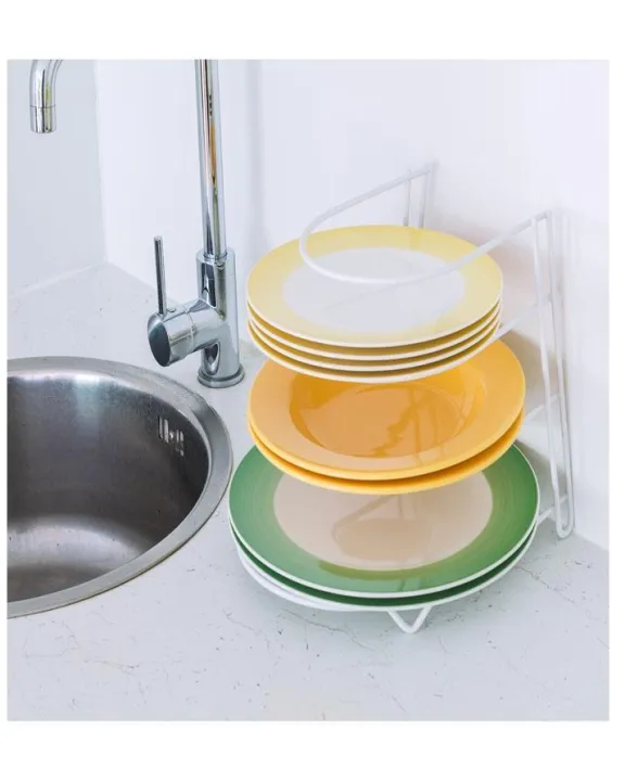 Luxury%20Heavy%20Duty%204-Tier%20Frying%20Pan%20Wire%20Rack%20And%20Plates%20Cupboard%20Storage%20Space%20Saver%20Organizer%20(White)%20-%20Image%203