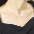 Stainless Steel Arabic Letter Necklace for Women Men Initial Necklaces 18K Gold Plated Personalized Hiphop Muslim Arab Necklace. 