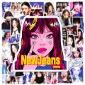 10/30/50pcs Kpop New Jeans Stickers Kawaii Girls Sticker Diary Scrapbooking Motorcycle Laptop Wall Waterproof Decorative Decals. 