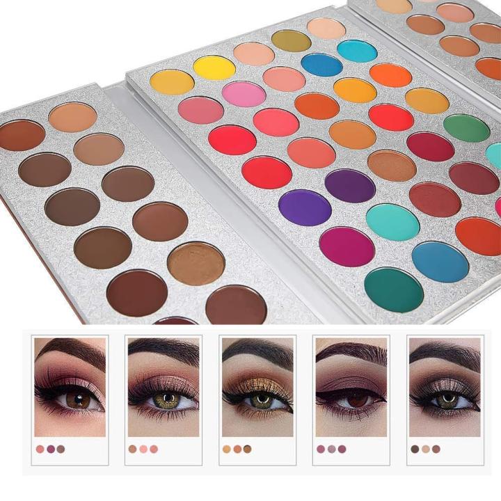 63%20Colours%20Pearlescent%20Matte%20Eyeshadow,%20Eye%20Cosmetics,%20Makeup%20Palette,%203%20Folding%20Palette%20/%20Imported%20-%20Image%203