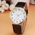 Analog Leather Men Wrist Watch - Brown For Gents Watch For MenWomen. 
