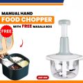 Easy Pull Speedy Food Chopper (1500ML) with 3 Curved Steel Blades, Manual Food Chopper to Chop, Blend, Mince, Blender, Blending of Onion, Garlic, Ginger, Herbs. 