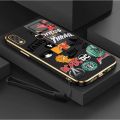 Casing For Vivo Y85 Vivo Z1I Vivo Z3X V9 Vivo Y85A Trendy Brand Camera Protection Phone Case Plating Edges Silicone Soft Cover With Free Lanyard. 