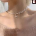 Empiron Glamorous Choker Pearl Girls Necklace, A Perfect Fusion of Classic Pearls and Contemporary Style". 