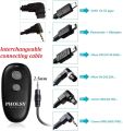 PHOLSY Camera Remote Wireless Shutter Release Control Compatible with Canon EOS R3, R6, R5C, 90D, 850D, 5D, 6D II, 7D II, 40D, 50D; for Olympus OM-1, EM1X, EM1 II; for Fuji GFX50SII, XT3, XT4, XT30II. 