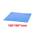 100 Pcs Blue Conductive Silicone Gelid Thermal Pad 100*100*0.5mm 100*100*1mm Heatsink Cooling Thermopad Thermal Pads for CPU GPU. 