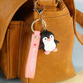 Lovely Penguin Doll Keychain Couple School Bag Pink Sweet Girl Heart Pendant ZHANGNA. 